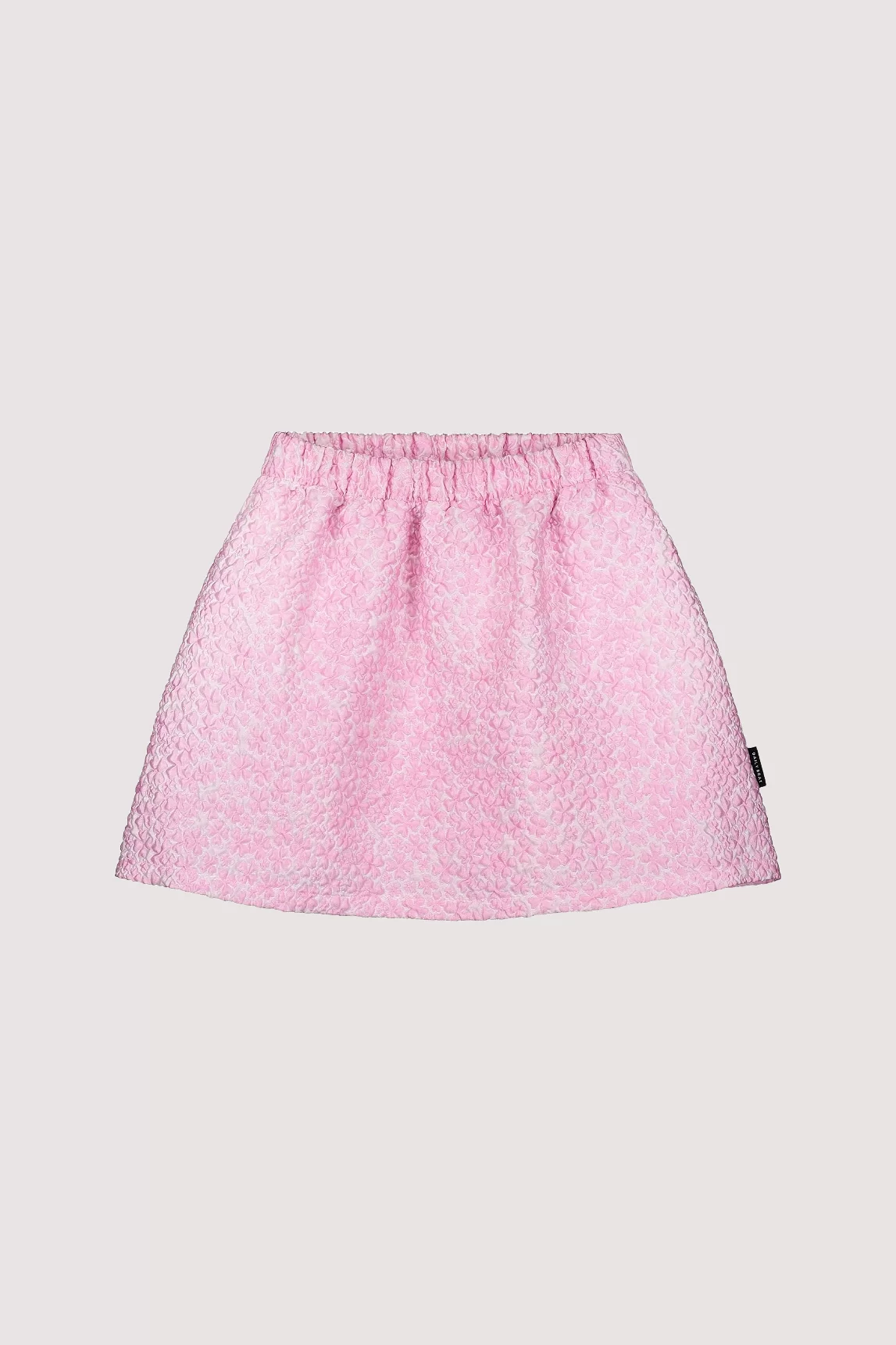 Roze rok voor meisjes met bloemenpatroon