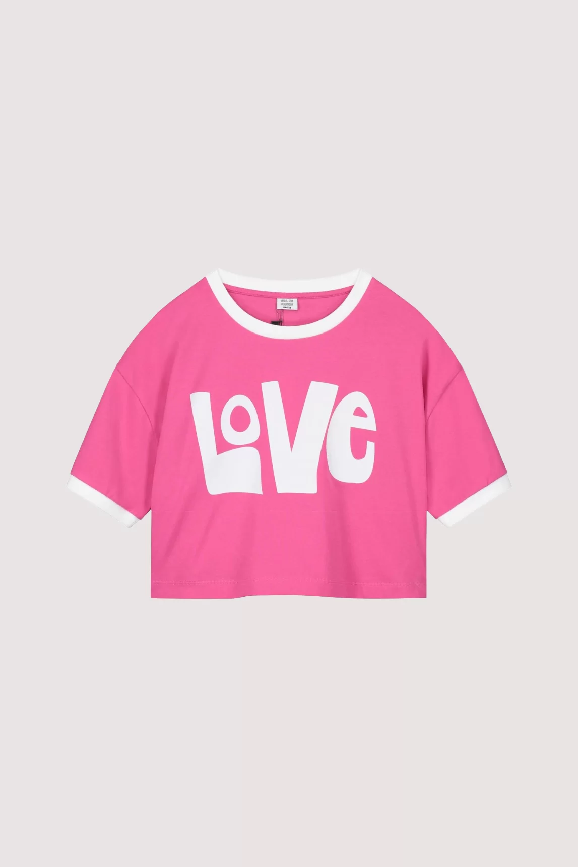 t-shirt meisje roze call me frankie love tekst