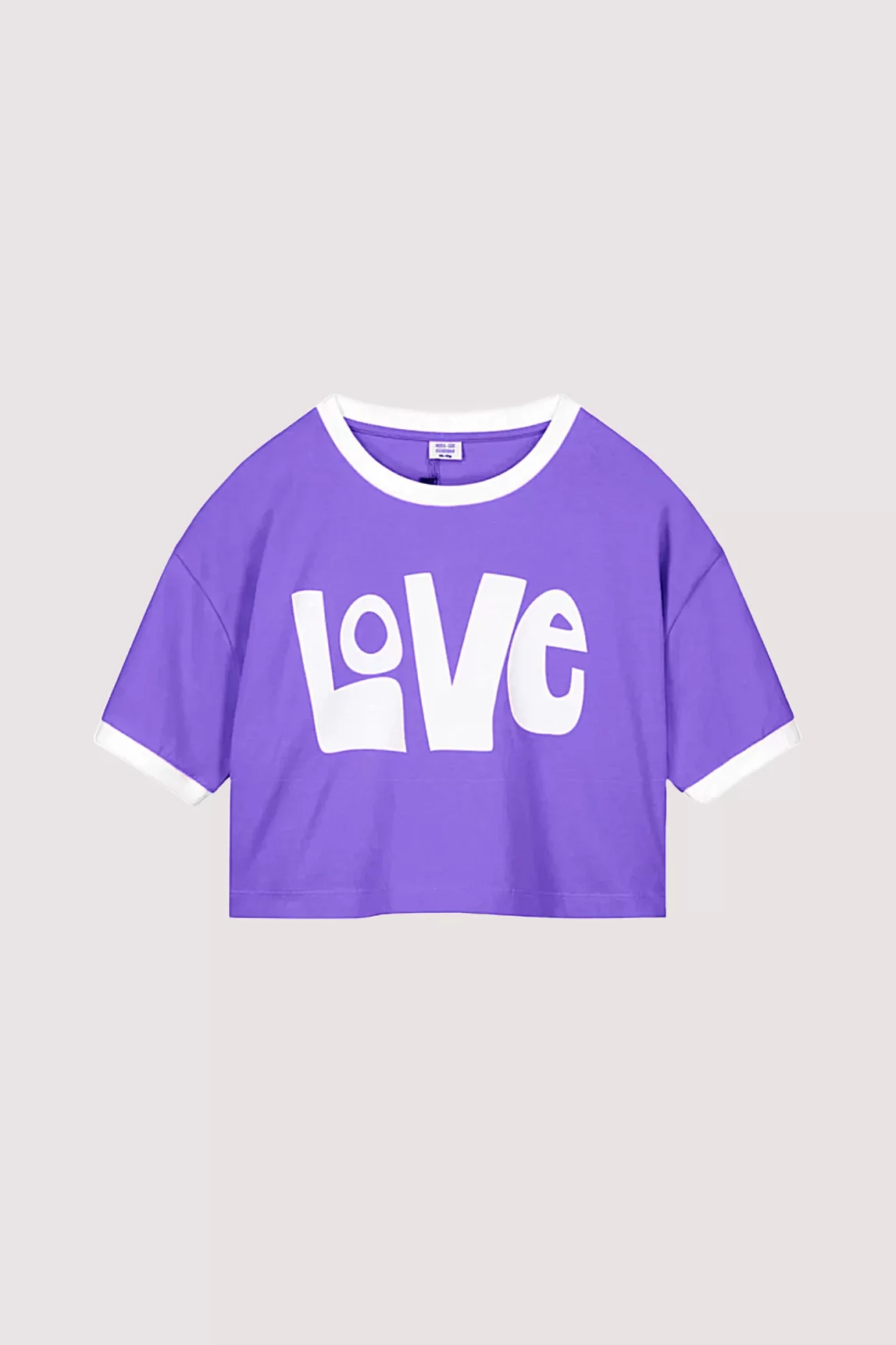 Meisje t-shirt paars Love tekst Call me Frankie