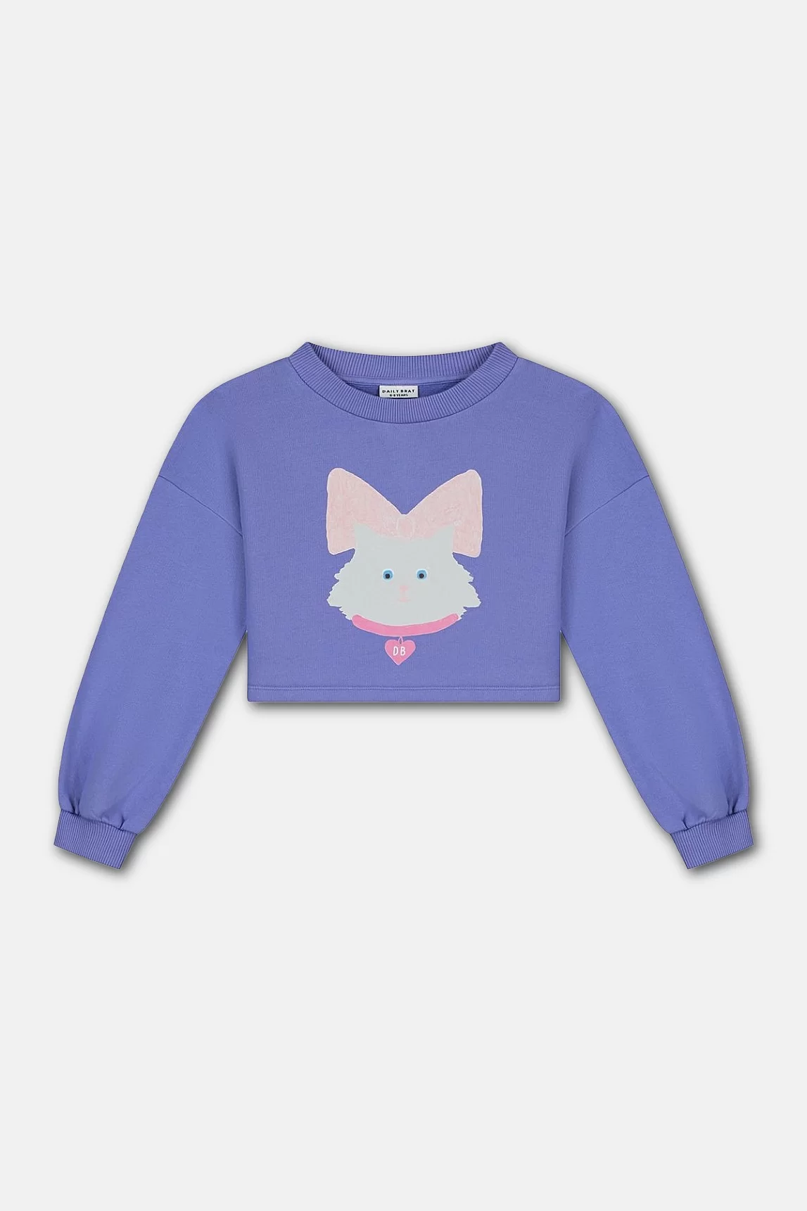 daily brat kitty cat trui paars kort model